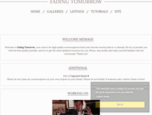 Tablet Screenshot of fading-tomorrow.com
